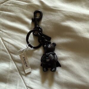 Coach Star Wars Darth Vader Black Bear Keychain/Bag Charm
